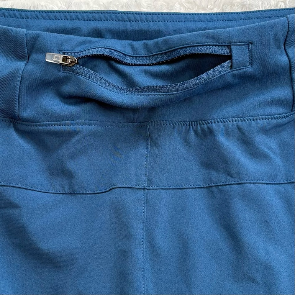 REEBOK Blue Athletic Running Shorts Women’s Medium Drawstring Lined - Picture 5 of 8